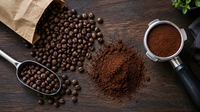 بهترین پودر قهوه برای اسپرسوساز خانگی کدام است؟ (عربیکا، روبوستا، درجهٔ رُست و آسیاب)