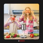 خردکن شش تیغه تیتانیومی رادوکو RADOCO RD-2010T - تصویر 3