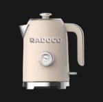 رادوکو، کتری برقی استایل رترو، 2200 وات، ظرفیت 1.7 لیتر، بدنه استیل، فیلتر جداشونده، نمایشگر دمای آنالوگ، خاموشی خودکار، مدل RD-LK1309، گارانتی 2 ساله ( کرمی)